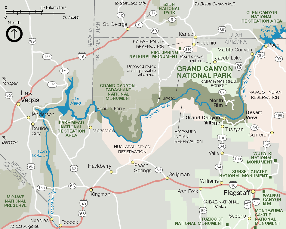 the Grand Canyon South Rim